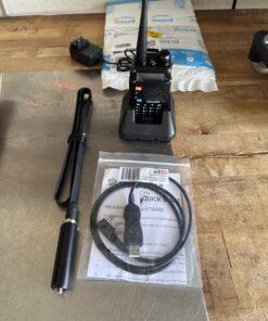 BAOFENG BF-F8HP (UV-5R 3rd Gen) 8-Watt Dual Band Two-Way Radio (136-174MHz VHF & 400-520MHz UHF) Includes Full Kit with Large Battery 27 71QJOT5IzxL