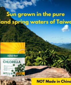 Sunlit Best USDA Organic Premium Chlorella Tablets 1000 Tabs | 100% Pure Chlorella Superfood Supplement High in Protein, Chlorophyll, Vitamins, & Minerals | Supports Good Health, Wellbeing 1000 Count (Pack of 1) 14 71QKGMeqT5L