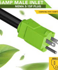 LeisureCords Trailer dogbone Adapter 15 amp Male to 30 amp Female Locking Connector with LED Power Indicator 13 71QKJgQ5vrL