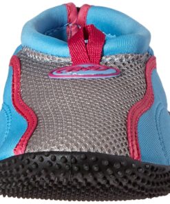 TECS Aquasock Barefoot Quick Dry Water Sports Shoe for Women Beach Walking Swim Surf Yoga Exercise 5 Blue/Pink 9 71QLDAGVeL