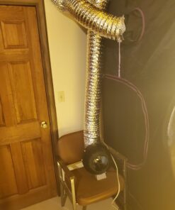 VIVOSUN 6 Inch 25 Feet Non-Insulated Flex Air Aluminum Ducting Dryer Vent Hose for HVAC Ventilation w/Two 6 Inch Stainless Steel Clamps 6" x 25FT Silver 34 71QLW2xYT8L