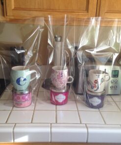 A1 Bakery Supplies 10 Pack BOPP Clear Cello Cellophane Bags Gift Basket Package Flat Gift Bags BOPP Bags (Flat, 9 x 20) 9x20 Inch (Pack of 10) 34 71QLwDdeZ5L 1