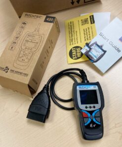 BLCKTEC 420 Bluetooth OBD2 Scanner Diagnostic Tool - Vehicle Code Reader for Car - Clears Check Engine Light - Comes with Premium OBD App On IOS & Android - Works For All Cars 1996 & Newer 47 71QM13RjhsL
