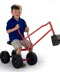 WONKAWOO Monster Wheel Sand Digger 360° Rotation Metal Crane Excavator Backhoe Ride On Toy 10 71QME1YhSWL