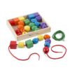Melissa & Doug Primary Lacing Beads - Educational Toy With 30 Wooden Beads and 2 Laces - Beads For Toddlers, Fine Motor Skills Lacing Toys For Toddlers And Kids Ages 3+, 8inx8inx2in, Multi 47 71QMMZPKvL 2