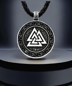 Leprato Viking Talisman Necklace for Men Norse Mjolnir Wolf Compass Valknut Amulet Pendant Nordic Viking Rune Jewelry Gifts 9 71QMMkfAonL