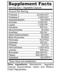 Instant Digest Complete 2-in-1 Probiotic Digestive Enzymes, 60 Capsules 11 71QNKQAB2FL