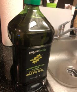 Amazon Fresh Mediterranean Blend Extra Virgin Olive Oil, 2QT (2L) 67.63 Fl Oz (Pack of 1) 34 71QNZcGEbL
