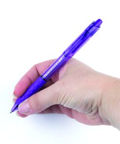 Pentel R.S.V.P. RT Colors New Retractable Ballpoint Pen, Medium Line, Barrel, Violet Ink, Box of 12 (BK93CRV-V) 12 Count (Pack of 1) 21 71QNuokSlQL