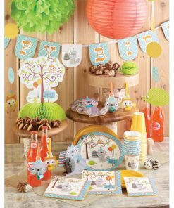 Alternative view of Creative Converting Happy Woodland - Boy Giant Party Banner with Stickers Multicolored