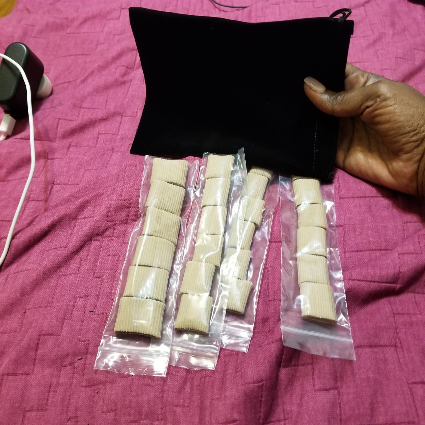 24 Pieces Toe Tubes 0.98 Inches Toe Cushion Tube Corn Pads for Toes Sleeves Soft Gel Protectors for Cushions Corns Blisters Calluses Toes and Fingers 3 Size (Brown) Brown 9 24 Pieces Toe Tubes 0.98 Inches Toe Cushion Tube Corn Pads for Toes Sleeves Soft Gel Protectors for Cushions Corns Blisters Calluses Toes and Fingers 3 Size (Brown) Brown - Image 9