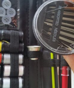 ARTIKA Sewing Kit for Adults and Kids - Small Beginner Set w/Multicolor Thread, Needles, Scissors, Thimble & Clips - Emergency Repair and Travel Kits - Sewing Accessories and Supplies 33 71QPi1O2PyL