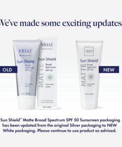 Obagi Sunscreen Sun Shield Matte Broad Spectrum SPF 50 Sunscreen, combines UVB absorption and UVA protection, 3 oz 3 Ounce (Pack of 1) 14 71QQ2BtDApL