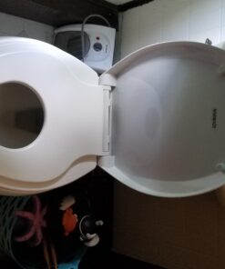 WSSROGY Elongated Toilet Seat with Built in Potty Training Seat, Magnetic Kids Seat and Cover, Slow Close, Fits both Adult and Child, Plastic, White 35 71QQnX8MRzL