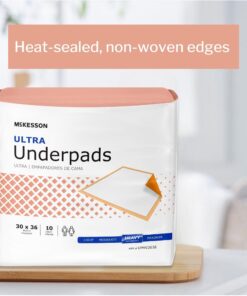 McKesson UPHV3036 StayDry Ultra Underpads, 30" x 36" (Pack of 100) Peach Backsheet 22 71QRskZXo4L