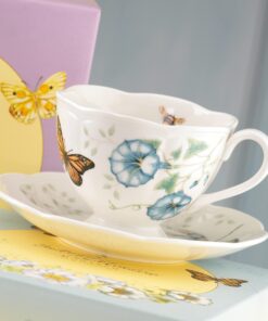 Lenox Porcelain 812099 Butterfly Meadow Monarch Cup And Saucer Cup/Saucer 15 71QSc4fBplL