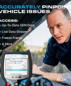 BLCKTEC 440 Bluetooth OBD2 Scanner Diagnostic Tool - Car Code Reader and Scanner for Car - Comes with Live Data - Battery/Charging System Test - Works for All OBD Compliant Cars 1996 & Newer 31 71QSfLHHbL