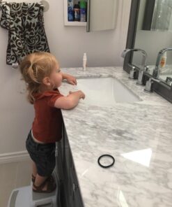 Dual Height 2 Step Stool for Toddlers and Kids (Mom's Choice Award Winner) (1-Pack, Beige) 1-PACK 9 71QSnD16nRL