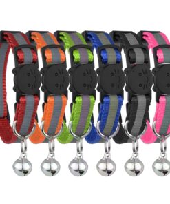Upgraded Version - Reflective Cat Collar with Bell, Set of 6, Solid & Safe Collars for Cats, Nylon, Mixed Colors, Pet Collar, Breakaway Cat Collar Charms, Free Replacement 30 71QTnLtaFiL 1