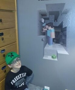 JINX Minecraft Digging Removeable Wall Cling Decal Sticker for Kids Room 12 71QUFdqc3VL