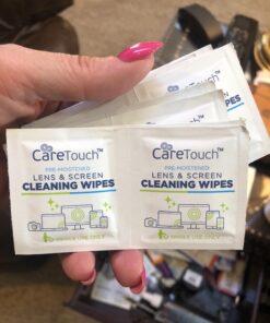 Care Touch Glasses Wipes, 400ct - Lens Cleaning Wipes for Eyeglasses, Eyeglass Individually Wrapped, Cleaner Lenses Glasses&Optical Lens, Disposable 400 Count (Pack of 1) 43 71QUGBhYg3L 1