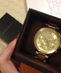 Michael Kors Women's Brecken Gold-Tone Watch MK6366 8 71QUOlWLUUL