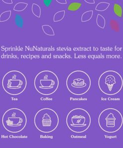 NuNaturals Organic Pure Stevia, Sugar-Free Plant-Based Sugar Substitute, 1 oz 1 Ounce (Pack of 1) 13 71QVbzQAm2L