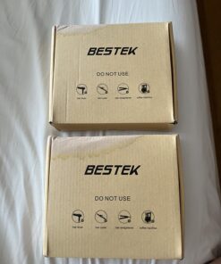 BESTEK Universal Travel Adapter 220V to 110V Voltage Converter with 6A 4-Port USB Charging and UK/AU/US/EU Worldwide Plug Adapter (Black) 02 black 32 71QVudsSSsL