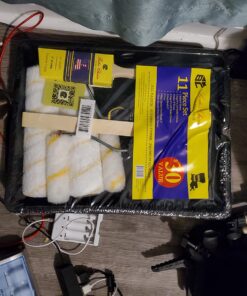 Bates Paint Roller - Paint Brush, Paint Tray, Roller Paint Brush, 11 Piece Home Painting Supplies, Foam Brush, House Painting Tray, Painting Tools, Roller and Paint Brushes, Interior Paint Brushes 9 Inch 32 71QW1J5u2AL