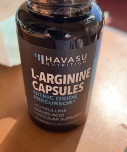 Extra Strength L Arginine - 1200mg Nitric Oxide Supplement for Muscle Growth, Vascularity & Energy - Powerful NO Booster with L-Citrulline & Essential Amino Acids to Train Longer & Harder 60 Count (Pack of 1) 25 71QW9 3vSPL