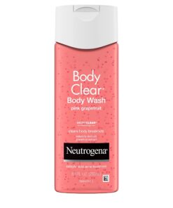 Neutrogena Body Clear Acne Treatment Body Wash with 2% Salicylic Acid Acne Medicine to Prevent Body Breakouts,Pink Grapefruit Shower Gel for Back,Chest & Shoulders,Vitamin C,8.5 fl. oz (Pack of 3) 29 71QWY3kV3jL 1