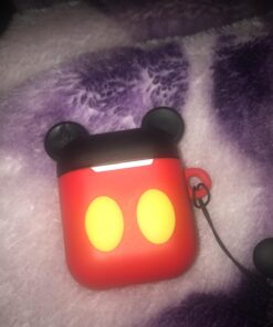 iFiLOVE Compatible with Airpods Case, Cute Cartoon Airpods Cover, Mickey Mouse Soft Silicone Shockproof Protective Case Cover Skin with Ring Buckle Holder for Apple Airpods 1 & 2 Charging Case(#1) #1 35 71QYTJS4caL