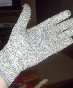 NoCry Premium Cut Resistant Gloves Food Grade — Level 5 Protection; Ambidextrous; Machine Washable; Superior Comfort and Dexterity; Lightweight Protective Gloves; Complimentary eBook Small Original Grey 31 71QYxXePNUL