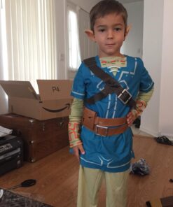 Link Breath Of The Wild Deluxe Costume, Blue, Small (4-6) Small (4-6) 28 71QZbhkJnSL