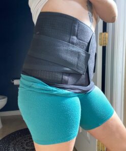 Waist Trimmer Belt-Postpartum Postnatal Recoery Support Girdle Belt Post Pregnancy After Birth Special Belly,Lost Weight Slimming Belt, Tummy Trimer Band Abdomen Abdominal Binder Belly Medium : 35"Length*9"Width Black 37 71QakmQEEkL