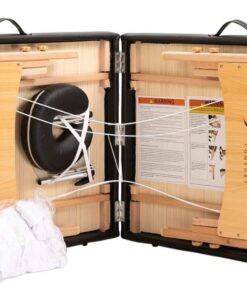 SIERRA COMFORT All-Inclusive Portable Massage Table (Black), SC-901, 27.95"D x 72.05"W x 33.07"H 29 71Qb1M288pL