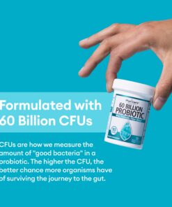 Physician's CHOICE Probiotics 60 Billion CFU - 10 Strains + Organic Prebiotics - Immune, Digestive & Gut Health - Supports Occasional Constipation, Diarrhea, Gas & Bloating - For Women & Men - 30ct 30 Count (Pack of 1) 28 71QbTgf1wbL