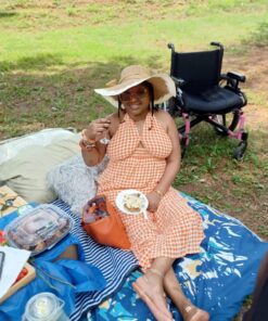 Wicker Picnic Basket for 2 with Waterproof Picnic Blanket, Picnic Set for 2 with Sand-Proof Beach Mat,Willow Hamper Service Gift Set for Camping and Outdoor Party Best Gift 15.4" For 2 49 71QblZcy9UL