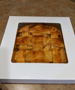 Gourmet 10in White Bakery Boxes 25 Pk. Cute Window Displays for Pies, Cakes, Cupcakes , Pastries. Transport Baked Goods w/ Sturdy, Easy-to Use Carriers. Give Sweet Holiday Gifts at Work, School 34 71Qcc3vMZ2L