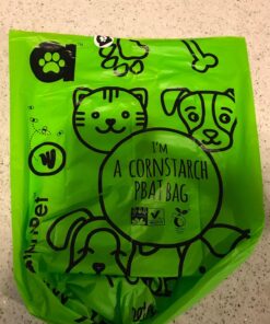 My AlphaPet Compostable Dog Poop Bags, Cornstarch Eco-Friendly, Highest EN1342 Certified, 120 Count, Large Size Bag 9x13 Inches, 8 Unscented Refill Rolls, Leak-proof, Plantbased, GM-Free Corn Unscented Green 29 71QdnoIkY8L