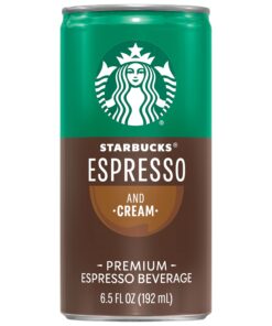 Starbucks Ready to Drink Coffee, Espresso & Cream, 6.5oz Cans (12 Pack) (Packaging May Vary) Espresso Cream 22 71Qe2vqJ3RL