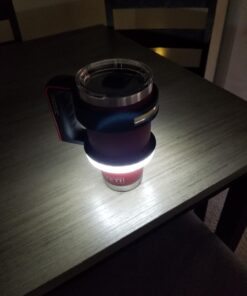 NEBO Stainless Steel 6668 GLOW - Light + Handle for your 30oz tumbler - YETI Rambler, Ozark Trail and more,Black, 1 Count (Pack of 1) Nebo Glow Tumbler Handle 38 71Qe3PFIUgL