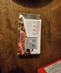 ThermoPro TP-16 Large LCD Digital Cooking Food Meat Smoker Oven Kitchen BBQ Grill Thermometer Clock Timer with Stainless Steel Probe Light Silver 34 71QeKxcxNaL