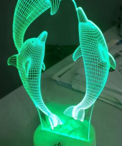 FULLOSUN Night Light for Kids Ocean Dolphin 3D Night Light Porpoise Bedside Lamp with Remote Control 16 Color Changing Xmas Halloween Birthday Gift for Child Baby Girl 32 71QeQZbw6vL