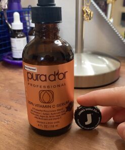 PURA D'OR 20% Vitamin C Serum (4oz BEST VALUE) Lightweight Maximum Strength Formula,Hyaluronic Acid,Retinol,Professional Grade Treatment For Face & Eyes,Dark Spots,Acne,Wrinkles,For Men & Women 37 71Qf4SQFEpL 3