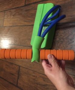 Geospace Jumparoo Deluxe Bungee Boing Foam Bouncing Toy - The Squeakiest, Easiest Pogo Stick Ever! for Kids 3 Years & Up, Pogo Stick Green 28 71QfX19Z15L