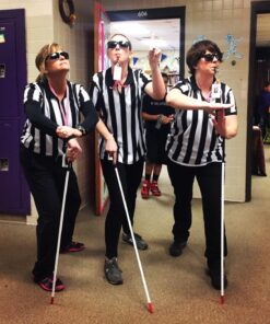 Crown Sporting Goods Men's Official Black & White Stripe Referee / Umpire Jersey – Pro-style Ref Uniform, Great for Basketball, Football, & Soccer Medium 11 71QhHyaCKXL