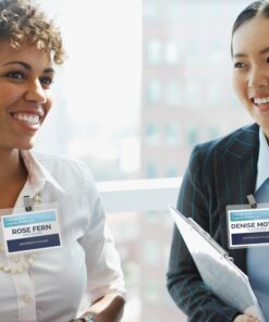 Avery Clip Name Badges, Print or Write, 2.25" x 3.5", 100 Inserts & Badge Holders with Clips (74461) 1 Pack 11 71Qhtop6Q7L