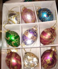 Kurt Adler GG0517 Glass Decorative Egg Ornament, 45Mm, Set Of 9 Kurt S. Adler YAMGG0517 27 71QkmBznZlL