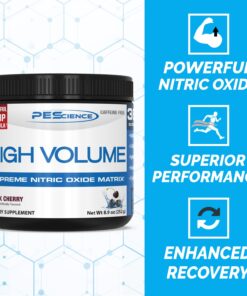 PEScience High Volume Nitric Oxide Booster Pump Pre Workout Powder, Black Cherry, 36 Scoops, Caffeine Free 7 71QlQ2jQoKL